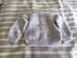Preview: Strickjacke weiß grau