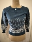 Preview: Pullover Norwegermuster blau weiß