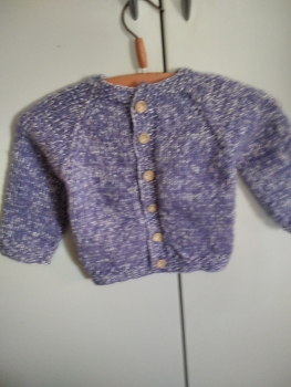 Strickjacke lila