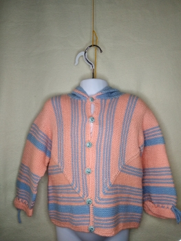 Kapuzenjacke lachs blau