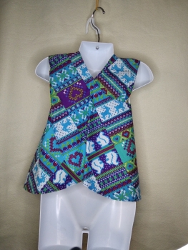 Schürzenkleid bunt gemustert