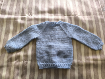 Jacke hellblau mit Glitzer