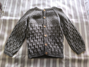 Strickjacke grau