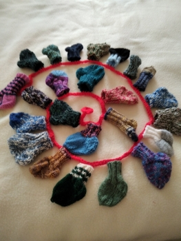 Adventskalender Socke
