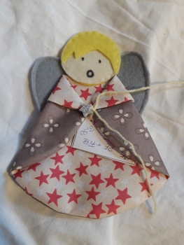 Weihnachtsengel pinke Sterne