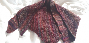 Dreieckstuch rot Herbsttöne