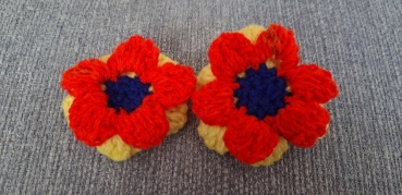 Aufnäher 2er Set Blumen