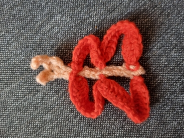 Aufnäher Schmetterling rot