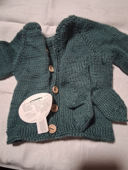 Strickjacke dunkelgrün