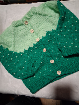 Strickjacke grün