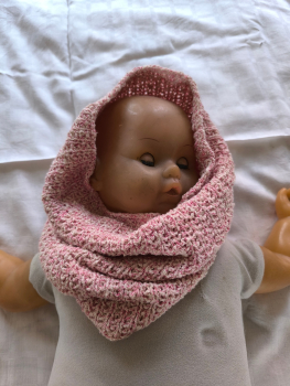 Halssocke weiß rosa