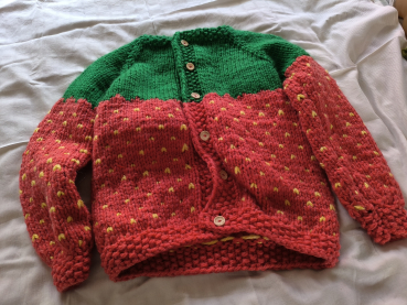 Erdbeerjacke sehr dick