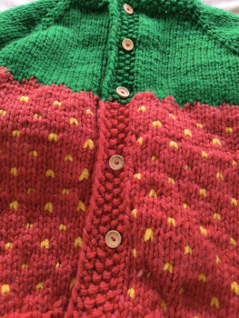 Erdbeerjacke sehr dick