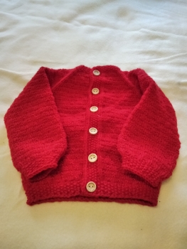 Strickjacke rot