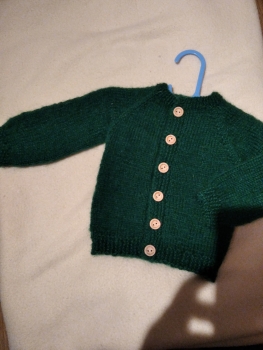 Strickjacke dunkelgrün