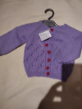 Strickjacke lila