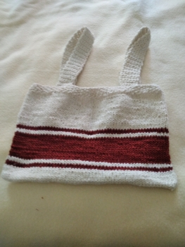 Kindertasche weiß weinrot