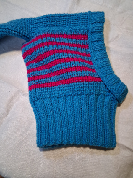 Mütze OMA blau pink