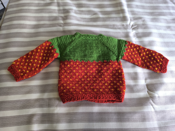 Erdbeerpullover