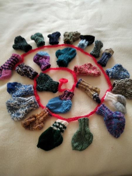 Adventskalender Socke