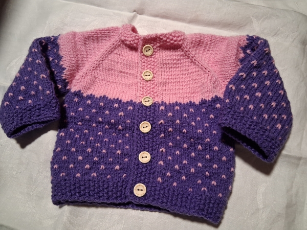 Strickjacke Lila Beere