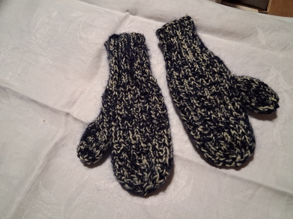 Handschuhe Schwarz Weiß
