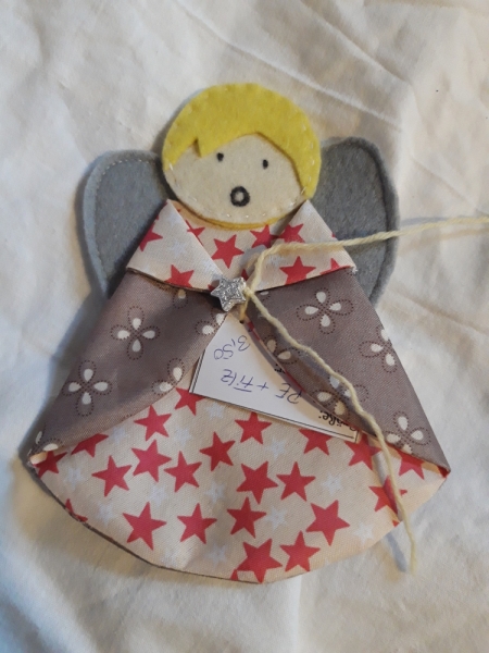 Weihnachtsengel pinke Sterne