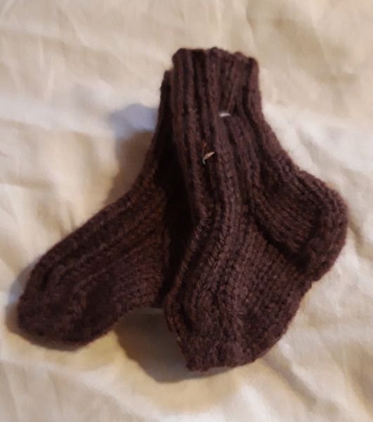 Babysocken braun