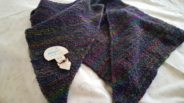 Dreieckstuch dunkler Regenbogen