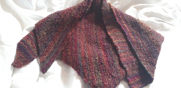 Dreieckstuch rot Herbsttöne