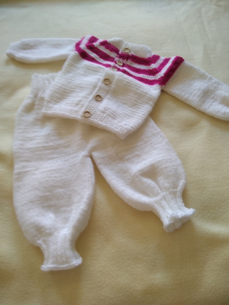 Jacke und Hose Gr. 62 weiß