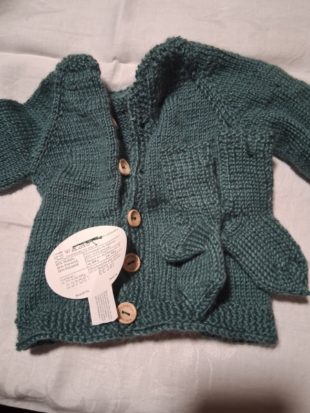 Strickjacke dunkelgrün