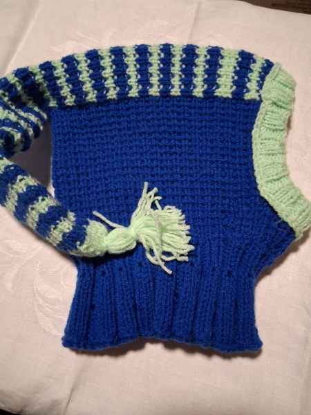 Mütze "OMA" blau grün