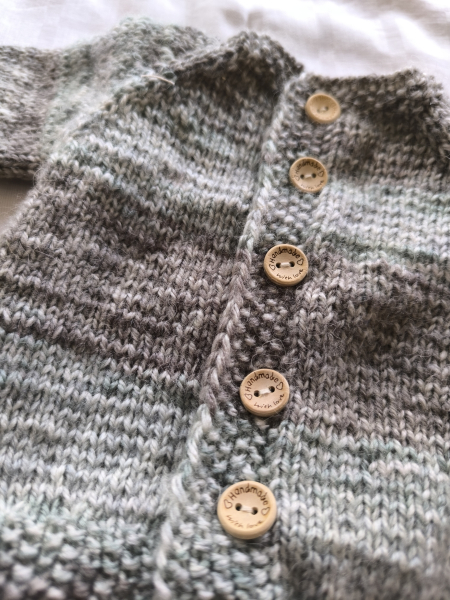 Strickjacke braun grün