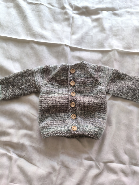 Strickjacke grün braun