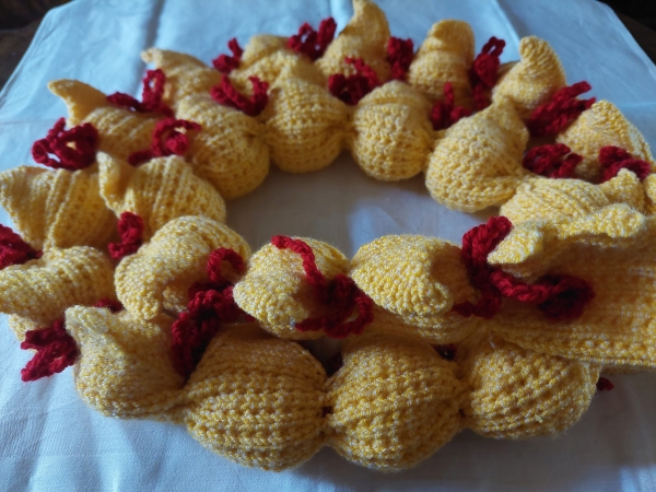 Adventsdrache Magnus gelb