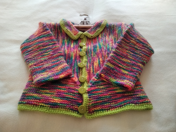 Strickjacke Regenbogen