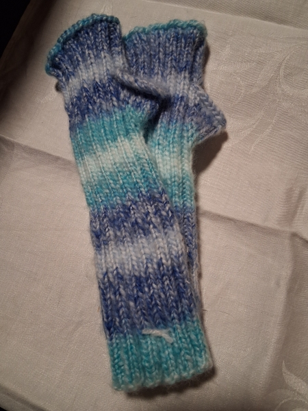 Handstulpen blau