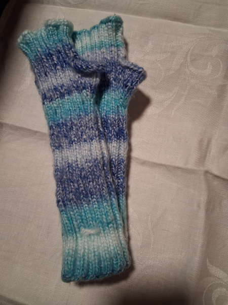 Handstulpen blau