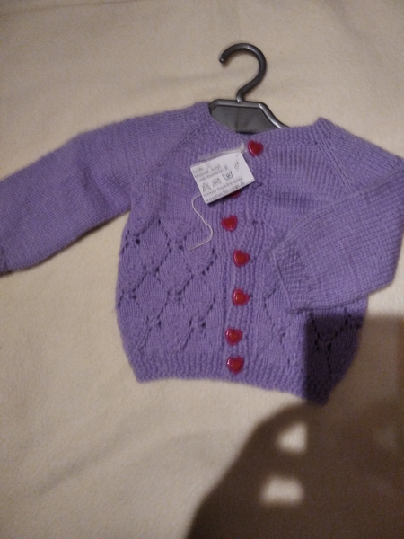 Strickjacke lila