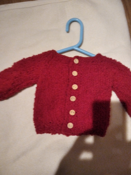 Strickjacke rot