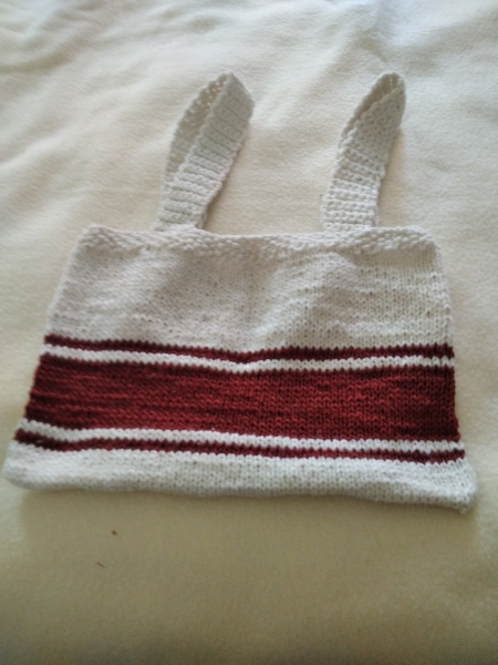 Kindertasche weiß weinrot