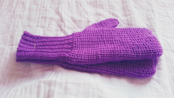 Handschuhe lila