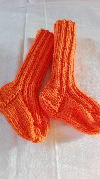 Babysocken orange