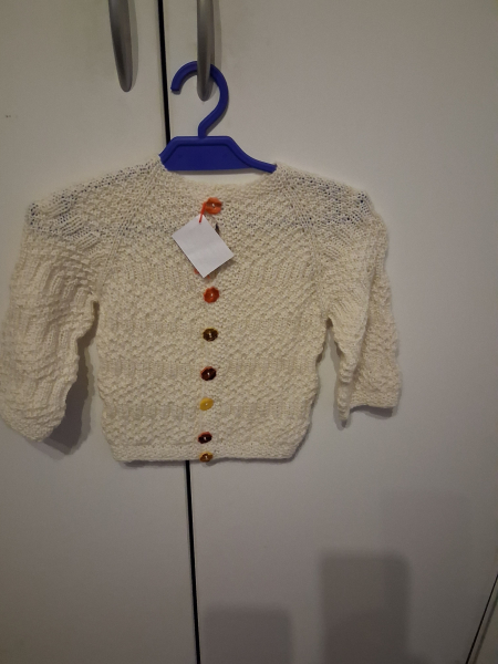 Strickjacke weiß