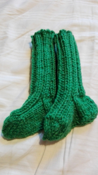 Babysocken grün