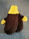 Handschuhe braun gelb