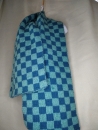 Schal, hellblau blau double face