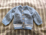 Strickjacke hellblau