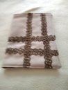 Buchumschlag beige mit spitze